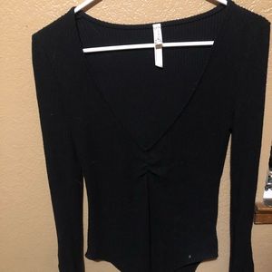 Free people v neck bodysuit! Never worn